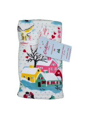 Cath Kidston 2 Pack Hand Towels Shine Bright Winter Village Holiday Christmas